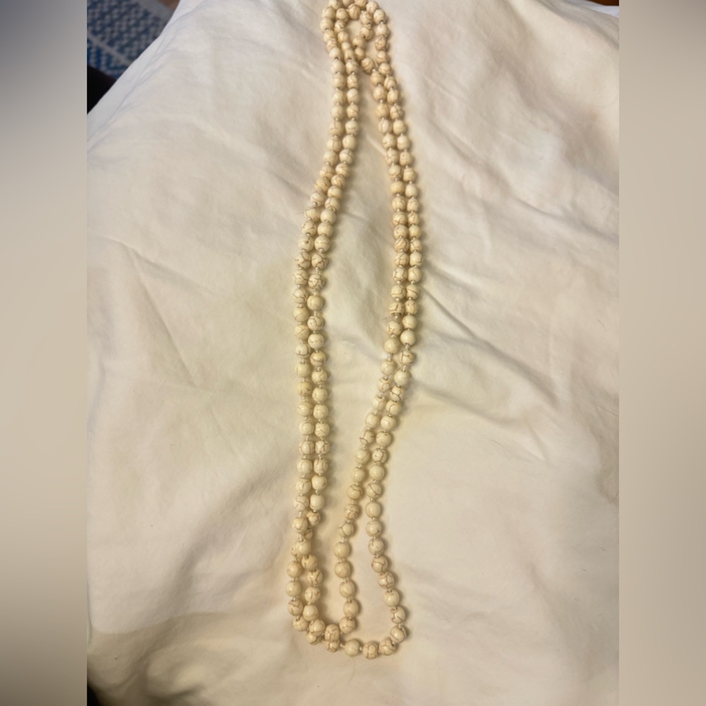60” earthy beads
